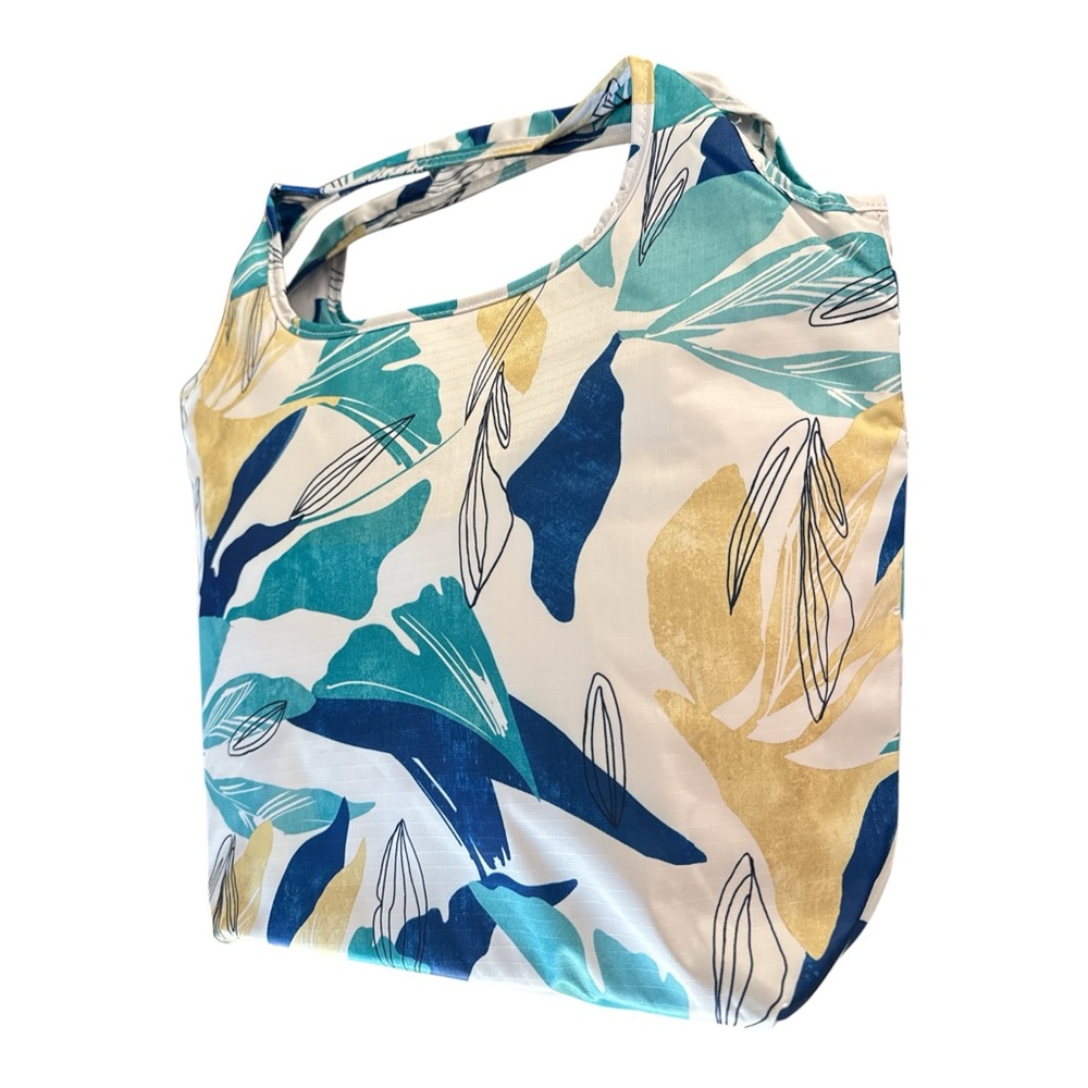 Chico’s Insulated Beach Tote Cooler New Aqua Coastal‎ Travel Bag NWT Ocean Pool - Picture 3 of 7